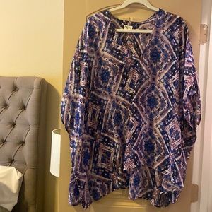 Show Me Your Mumu Peta Tunic, Purple Haze, M.